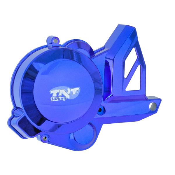 CARTER ALLUMAGE MOTO ADAPT. DERBI / APRILIA / GILERA ( EURO 3 / 4 )  BLEU ANODISE