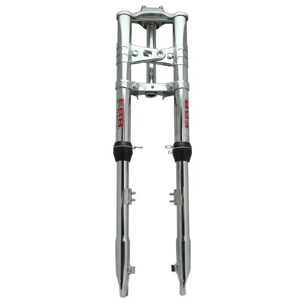 FOURCHE CYCLO INVERSEE MECANIQUE EBR ADAPT. PEUGEOT CYCLO 103 / MBK 51 Ø28MM CHROME