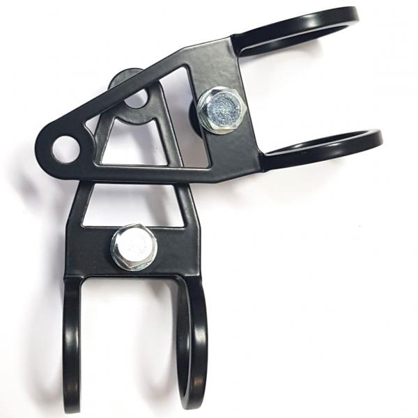 KIT 2 PCES SUPPORT OPTIQUE RACING X LONG NOIR Ø28