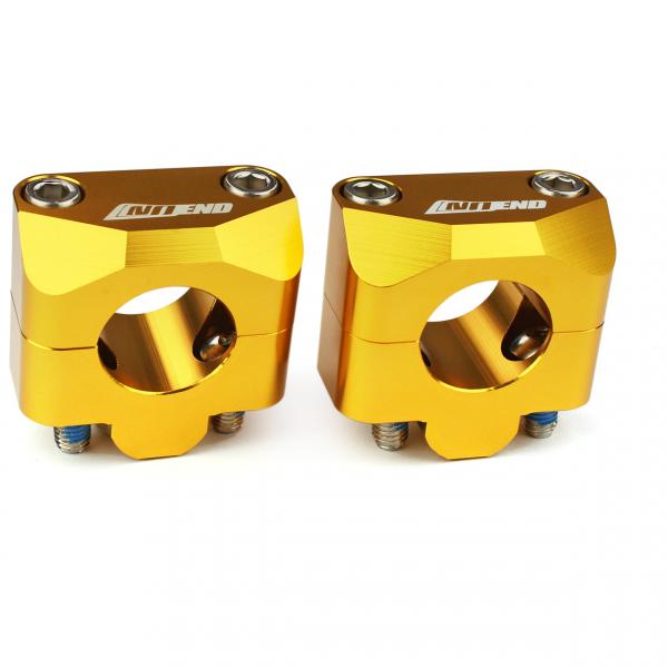 PONTET DE GUIDON NOEND ALU ADAPT. GUIDON Ø28.6 ANODISE OR (LA PAIRE)