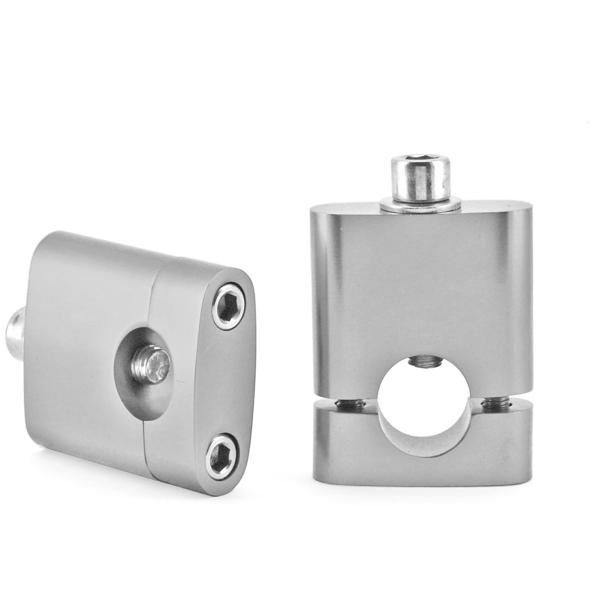 PONTET DE GUIDON NOEND ALU ADAPT. GUIDON Ø28.6 SILVER (LA PAIRE)