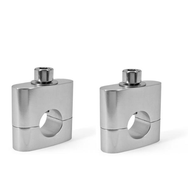 PONTET DE GUIDON NOEND ALU ADAPT. GUIDON Ø22 SILVER  (LA PAIRE)