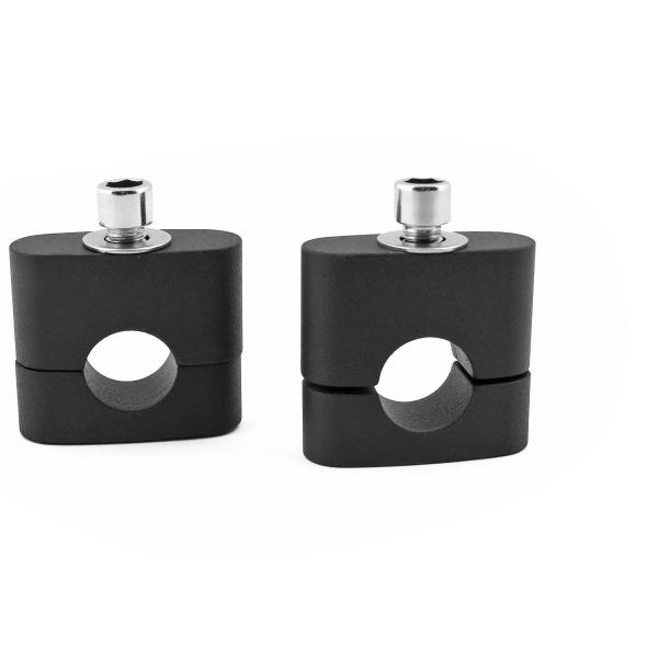 PONTET DE GUIDON NOEND ALU ADAPT. GUIDON Ø22 NOIR MAT (LA PAIRE)