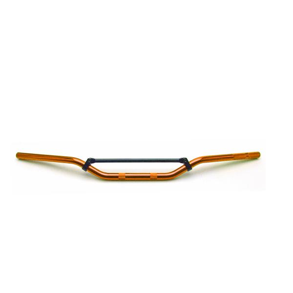 GUIDON MOTO / MECABOITE / CROSS ALU NOEND ORANGE Ø22mm (L : 810mm H : 93mm)