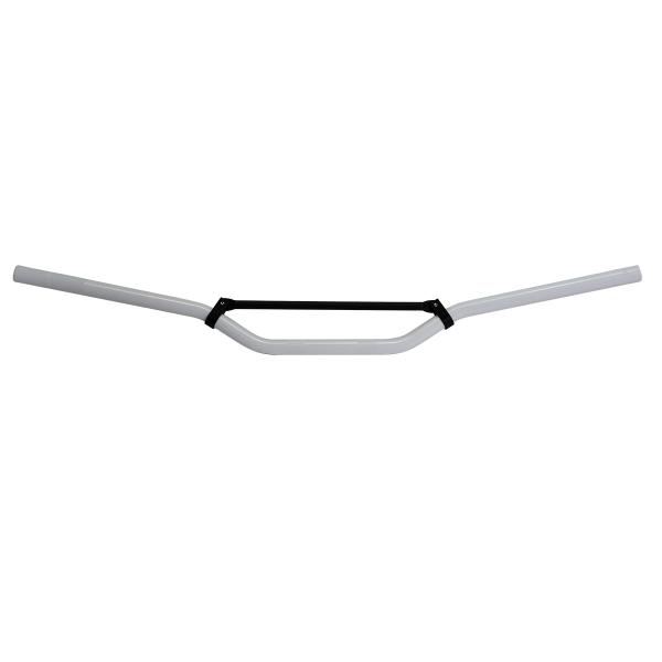 GUIDON MOTO / MECABOITE / CROSS ALU NOEND BLANC Ø22mm (L : 810mm H : 93mm)