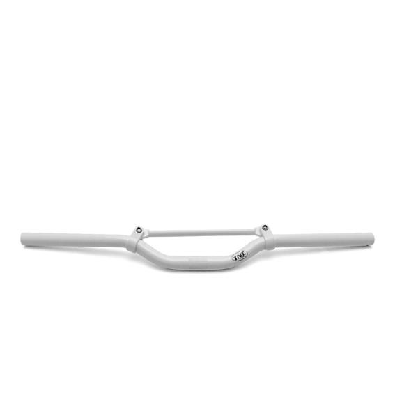 GUIDON SCOOTER STREET BIKE TNT ALU BLANC L : 650MM AVEC BARRE DE RENFORT (H : 40MM SOUS BARRE)