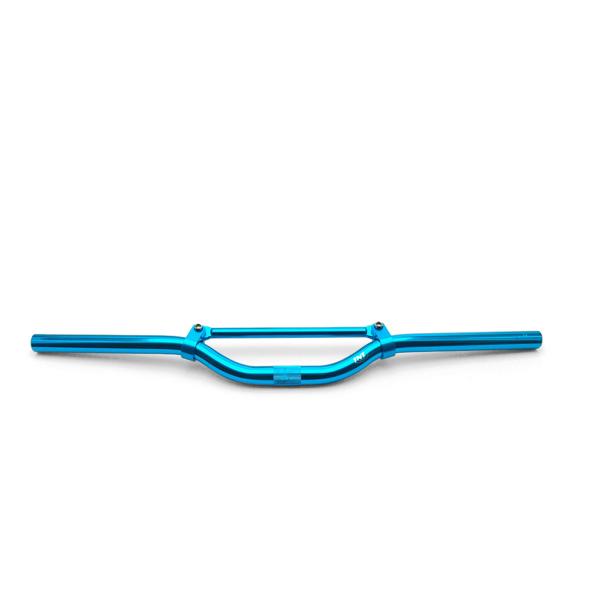 GUIDON SCOOTER STREET BIKE TNT ALU BLEU L : 650MM AVEC BARRE DE RENFORT (H : 40MM SOUS BARRE)