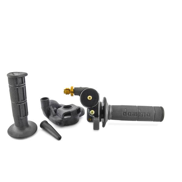 POIGNEE DE GAZ DOMINO HR CROSS 2T AVEC PROTECTION ET REVETEMENTS