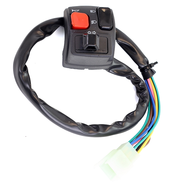 COMMODO / COMMUTATEUR GAUCHE  ADAPT. DERBI SENDA DRD - XTREM - RACER - RIEJU MRT