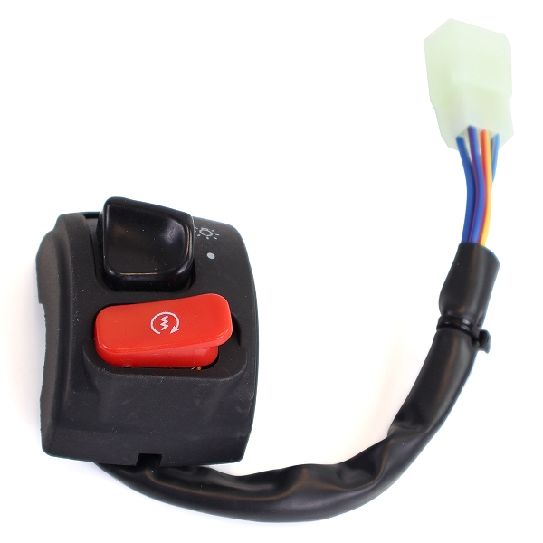 COMMODO / COMMUTATEUR DROIT ADAPT MBK 50 BOOSTER 2000>. NG 2000> STUNT 2000>/YAMAHA 50 BWS 2000>. BW BUMP 2000>. SLIDER 2000>