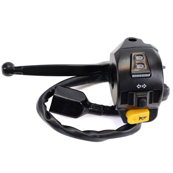 COMMODO / COMMUTATEUR GAUCHE ADAPT. PEUGEOT KISBEE 2T ET 4T  / VIVACITY 3 / SPEEDFIGHT 3/4 50CC (OEM : 776248 / 803635)