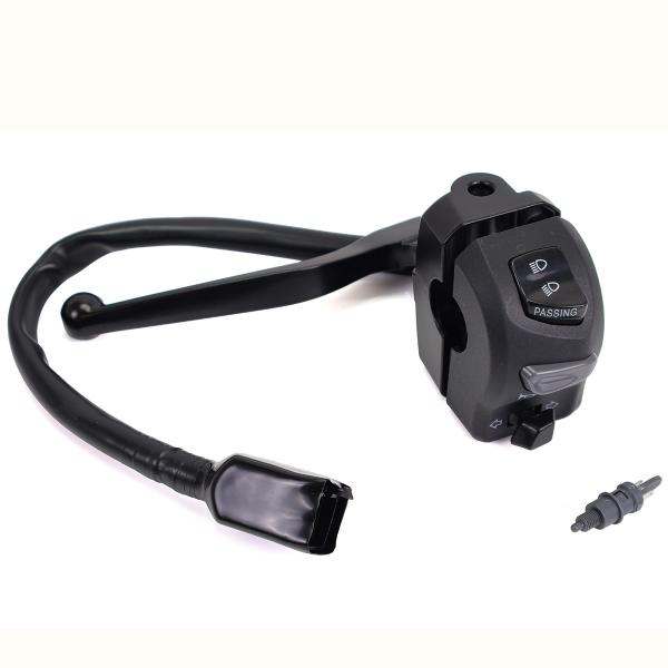 COMMODO / COMMUTATEUR AVEC LEVIER GAUCHE ADAPT. PEUGEOT KISBEE 2T ET 4T  / VIVACITY 3 / SPEEDFIGHT 3/4 50CC (OEM : 803635)