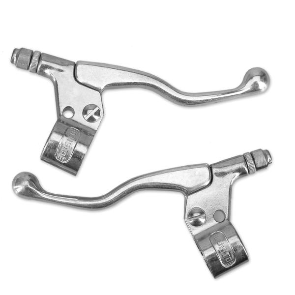 LEVIER FREIN CYCLO ALU COURT CHROME / POLI (LA PAIRE)