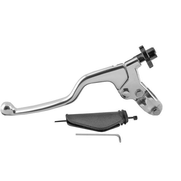 POIGNEE / LEVIER EMBRAYAGE + COCOTTE ALU / NOIR CROSS ENDURO / MECABOITE ( QUALITE PREMIUM )