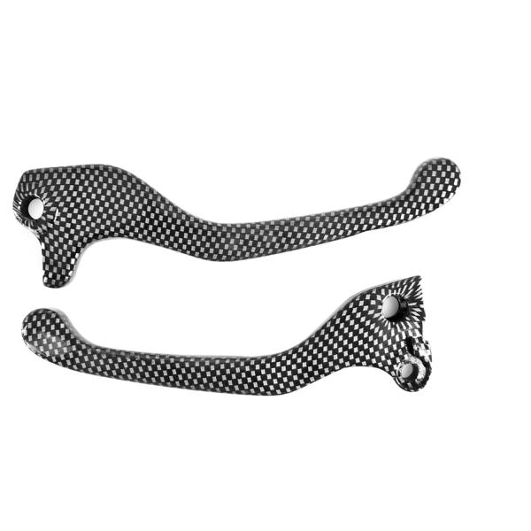 LEVIER SCOOTER ADAPT. YAMAHA NEXT 99 / ROCKET 99 IMIT CARBONE (LA PAIRE)