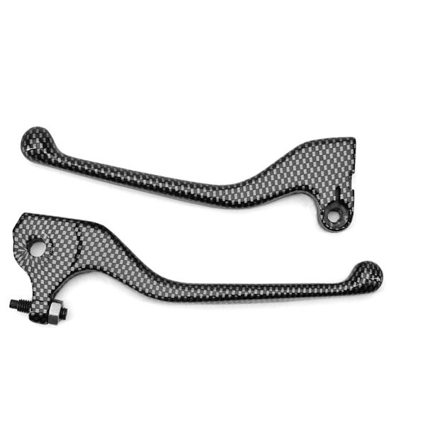 LEVIER SCOOTER ADAPT. MBK BOOSTER (à partir de) 2004 / YAMAHA BWS (à partir de) 2004 IMITATION CARBONE (LA PAIRE)