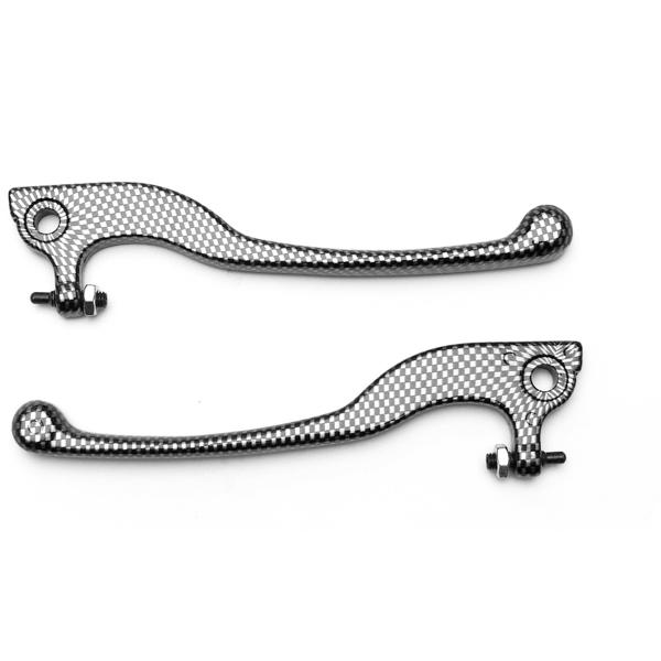 LEVIER SCOOTER ADAPT. APRILIA SR IMIT CARBONE (LA PAIRE)