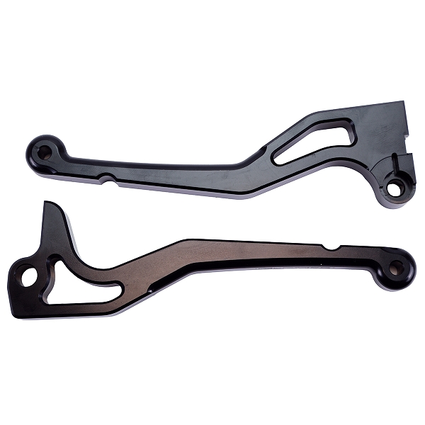 LEVIER SCOOTER CNC CARENZI ADAPT. MBK BOOSTER 2004-> / STUNT / ROCKET / MACH G  NOIR (LA PAIRE)