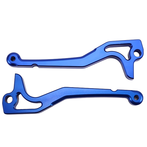 LEVIER SCOOTER CNC CARENZI  ADAPT. MBK NITRO / YAMAHA AEROX / CPI GTR ALU  BLEU  (LA PAIRE)