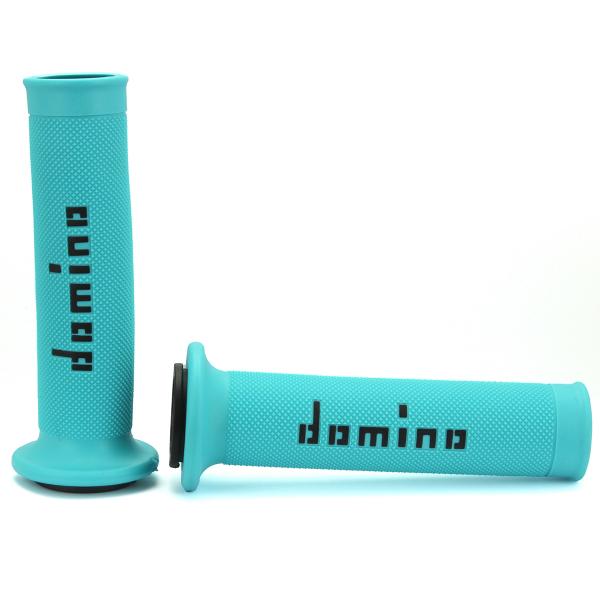 REVETEMENT POIGNEE DOMINO MOTO BLEU/NOIR TEAM LEOPARD (LA PAIRE)