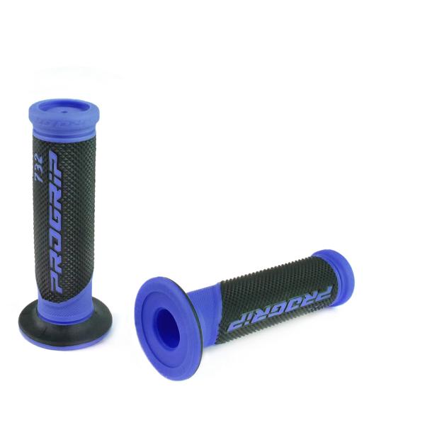 REVETEMENT POIGNEE PROGRIP 732 BLEU / NOIR CLOSED END 125mm (LA PAIRE)