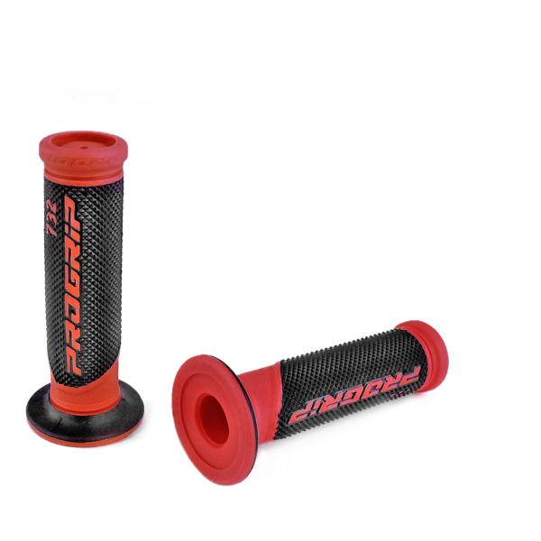 REVETEMENT POIGNEE PROGRIP 732 ROUGE / NOIR CLOSED END 125mm (LA PAIRE)