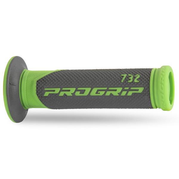 REVETEMENT POIGNEE PROGRIP 732 VERT FLUO TITANIUM CLOSED END 125MM (LA PAIRE)