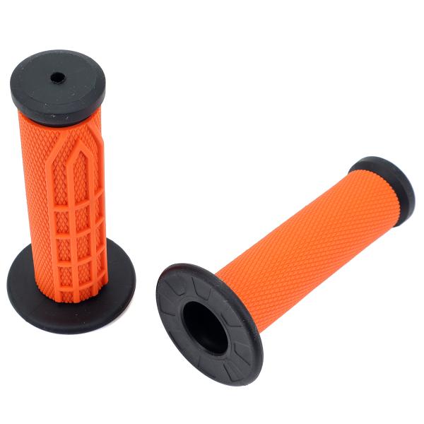REVETEMENT POIGNEE MOTO NOEND OFF ROAD ORANGE (LA PAIRE)