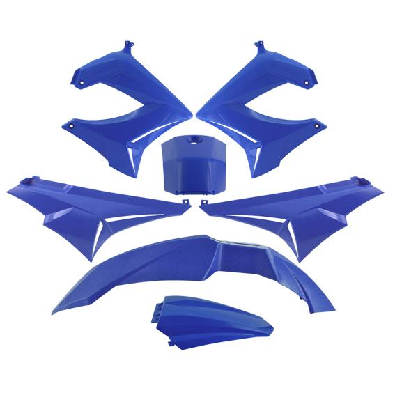 KIT CARROSSERIE ADAPT. DERBI SENDA DRD / XTREM 2000-2011  BLEU (7 PIECES)