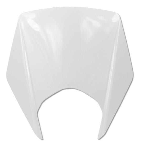 CAPOT TETE DE FOURCHE ADAPT KIT CARROSSERIE ADAPT. DERBI SENDA DRD RACING 2011-2017 / RCR / SMT 2011-2018 BLANC (86420600W0B)
