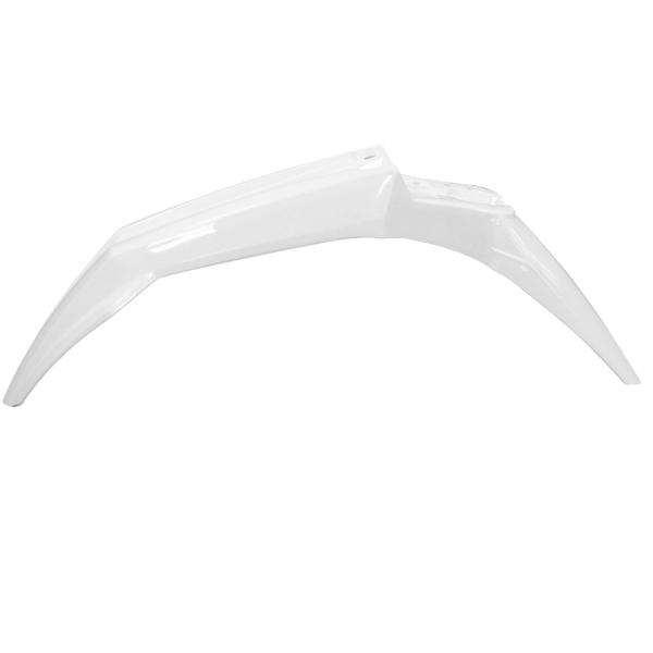 GARDE BOUE AVANT ADAPT. RIEJU 50 MRT 2009>. MRT ENDURO 2009>. MRT PRO 2009>. MRT SM 2009> BLANC