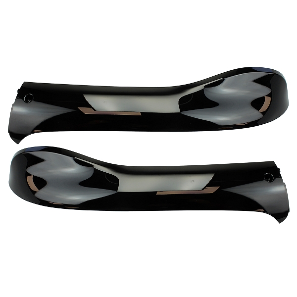 BAS DE CAISSE ADAPT. SYM FIDDLE 2 50cc 4T 2011-2021 / 125cc 2010-2014 NOIR (2 PIECES) (OEM : L:83620-ALA-0000 - R:83520-ALA-0000)