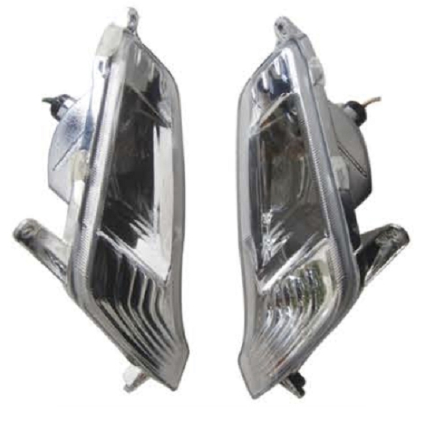 CLIGNOTANTS AVANT ADAPT. SYM FIDDLE 2 50cc 4T 2011-2021 / 125cc 2010-2014 NOIR (OEM : 33400-ALA-000 et 33450-ALA-000) (LA PAIRE) *