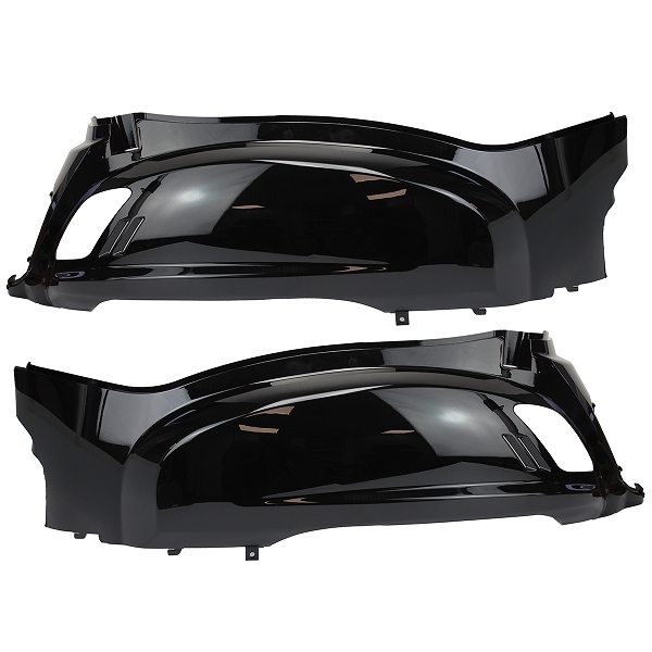 PAIRE CAPOTAGES / CARENAGES ARRIERE ADAPT. SYM FIDDLE 2 50cc 4T 2011-2021 / 125cc 2010-2014 NOIR