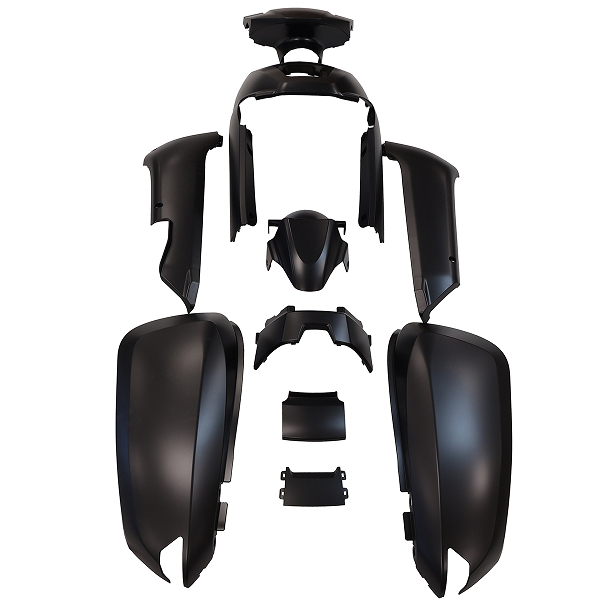 KIT CARROSSERIE ADAPT. TNT MOTOR HALO (11 PIECES) NOIR MAT