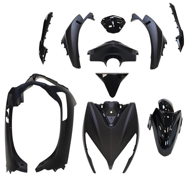 KIT CARROSSERIE ADAPT. TNT MOTOR DIXON (10 PIECES) NOIR MAT