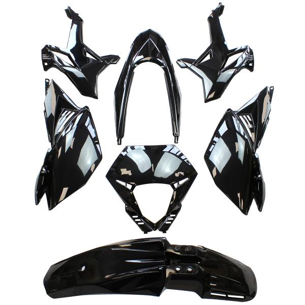 KIT CARROSSERIE ADAPT. BETA 50 RR  MOTARD 2012-2020 (7 PIECES) NOIR
