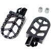 REPOSE PIED MOTO CNC CARENZI  ALU ADAPT RIEJU MRT 50CC  (LIVRE AVEC AXE Ø8mm ) NOIR