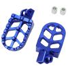 REPOSE PIED MOTO CNC CARENZI  ALU ADAPT RIEJU MRT 50CC  (LIVRE AVEC AXE Ø8mm ) BLEU