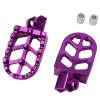 REPOSE PIED MOTO CNC CARENZI  ALU ADAPT RIEJU MRT 50CC  (LIVRE  AVEC AXE Ø8mm ) VIOLET