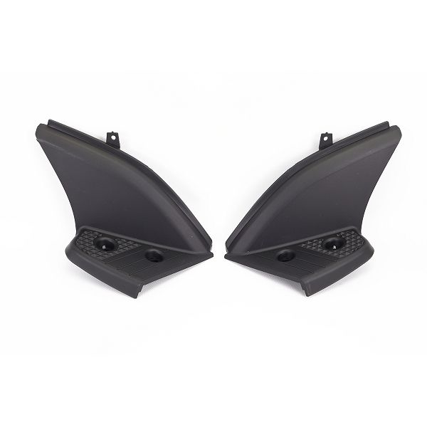 PAIRE DE MARCHE PIED PASSAGER  ADAPT. MBK STUNT / YAMAHA SLIDER  NOIR  GAUCHE + DROIT  (OEM: 5JH-F171E-00 + 5JH-F171X-00)
