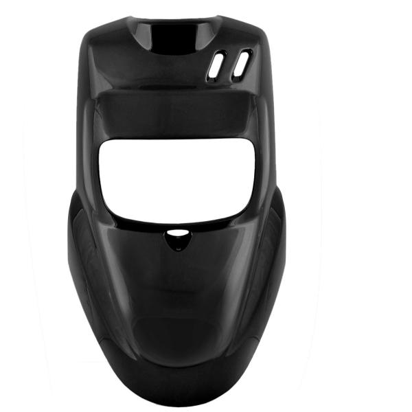 TABLIER AVANT ADAPT. MBK 50 BOOSTER 2004> / YAMAHA 50 BWS 2004> NOIR METAL