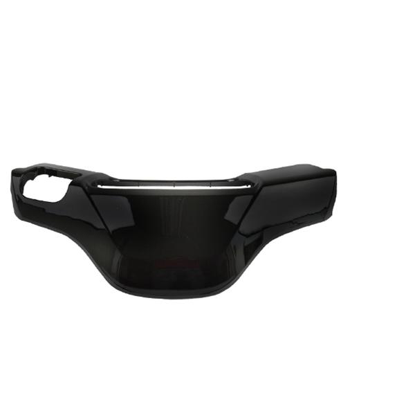 COUVRE GUIDON ADAPT. MBK 50 BOOSTER 2004> / YAMAHA 50 BWS 2004>  NOIR METAL