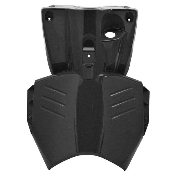 TABLIER ARRIERE / PROTEGE JAMBES ADAPT. MBK STUNT / YAMAHA SLIDER  2005-2012 (OEM : 5JH-F8311-02-P0) NOIR METAL