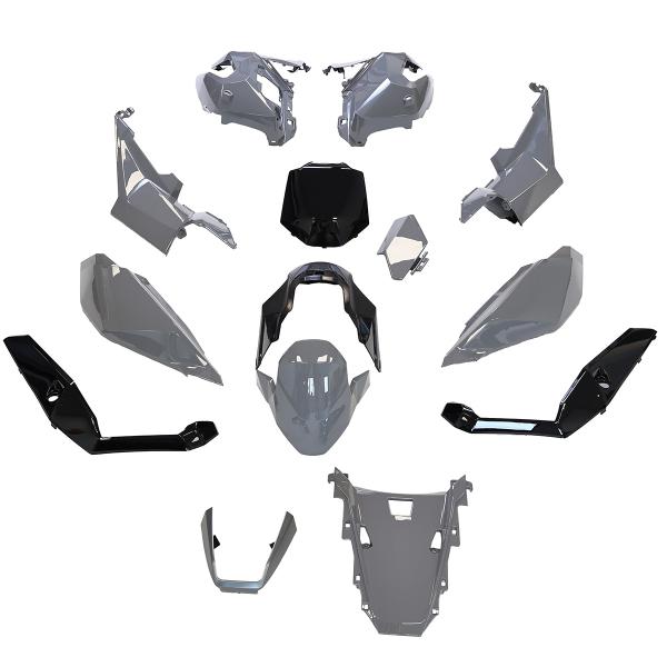 KIT CARROSSERIE ADAPT. HONDA XADV 750CC 2021-2024  GRIS NARDO  ( 13 PIECES )