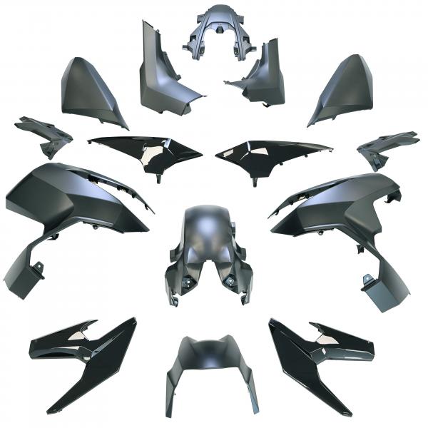 KIT CARROSSERIE ADAPT. HONDA ADV 350CC 2022-2024  NOIR MAT ( 14 PIECES )