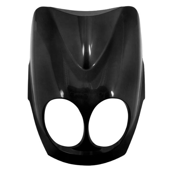 TABLIER AVANT ADAPT. MBK 50 OVETTO 2008-2014 /  YAMAHA 50 NEOS 2008-2014 (OEM : 5C2-F8311-00-P)  NOIR METAL