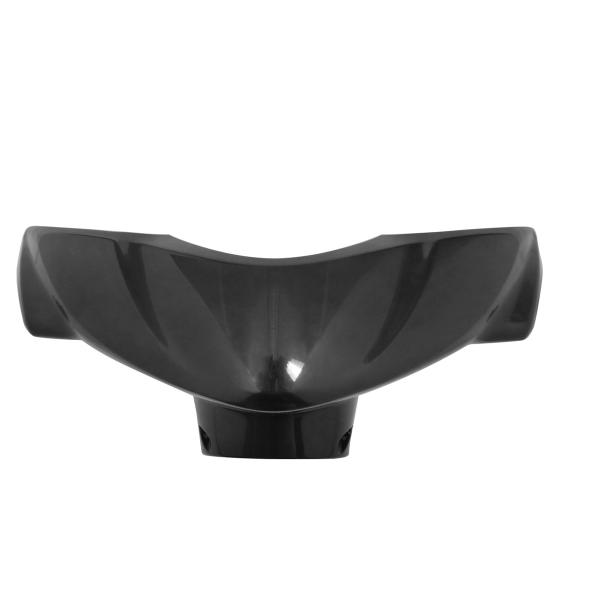 COUVRE GUIDON ADAPT. MBK 50 OVETTO 2008-2010 /  YAMAHA 50 NEOS 2008-2010 (OEM : 5C2-F6143-10-P) NOIR METAL