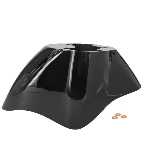 GARDE BOUE AVANT ADAPT. PIAGGIO ZIP 50 2T AC-4T NOIR METAL
