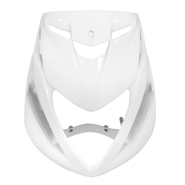 TABLIER AVANT ADAPT. PIAGGIO ZIP 50 2T AIR / 4T LIQUIDE H2O BLANC